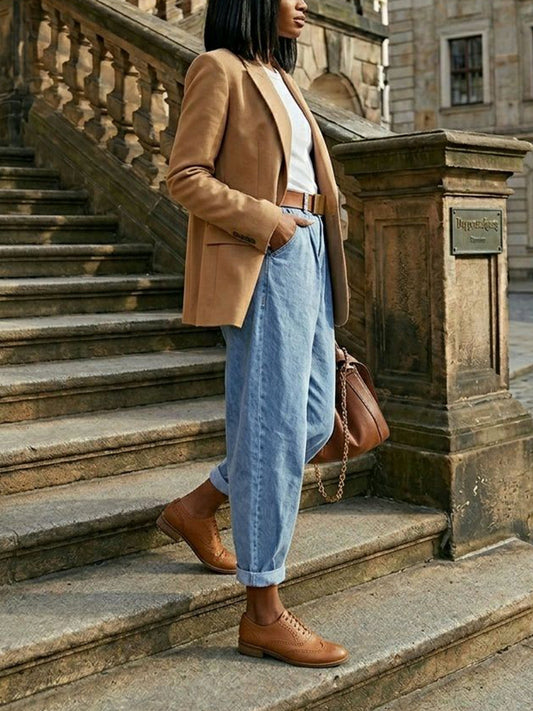 Wide Fit Oxford Brogues