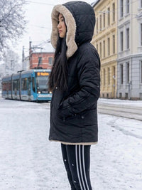 Recycled Vegan Shearling Puffer