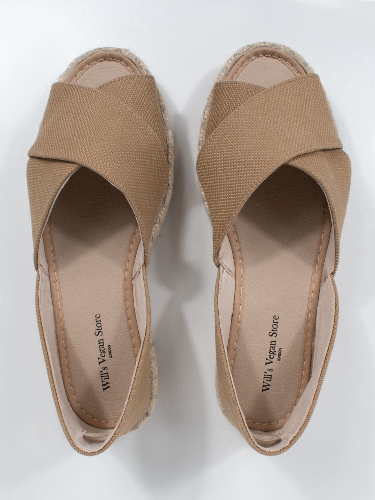 Recycled Espadrille Cross Over Straps