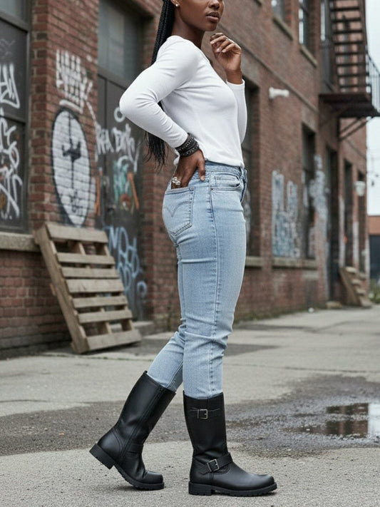 Mid-Length Moto Boots
