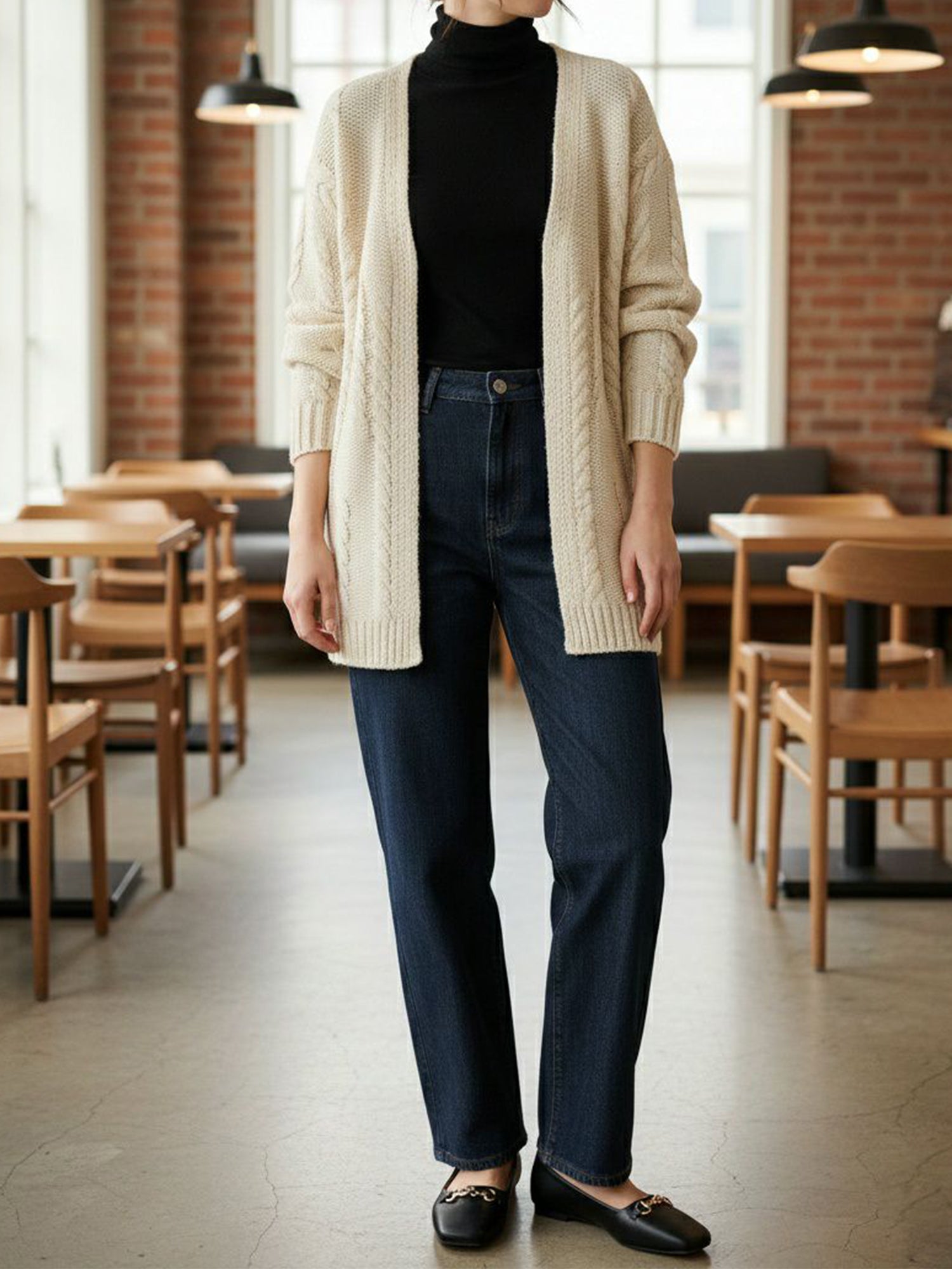 Recycled Chunky Knit Cardigan