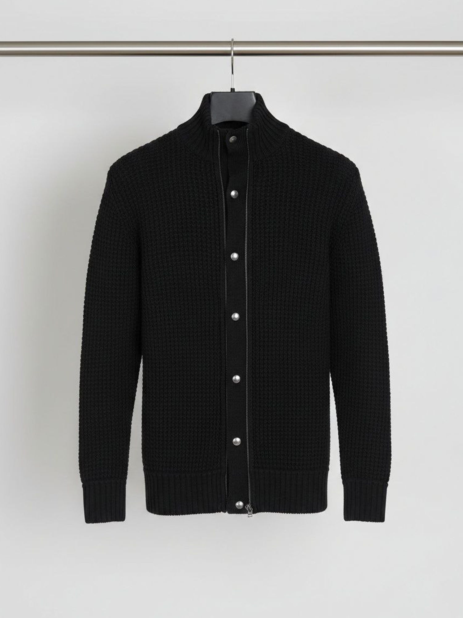 Recycled Waffle Cardigan