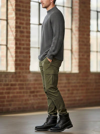 Recycled Slouch Knit Mockneck