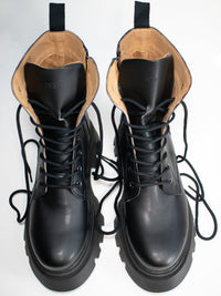Track Sole 8-Eye Lace Up Boots