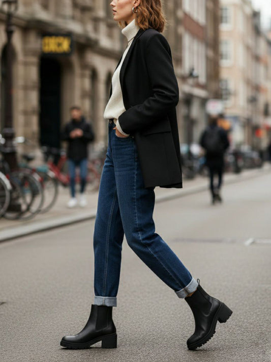 Track Sole Booties