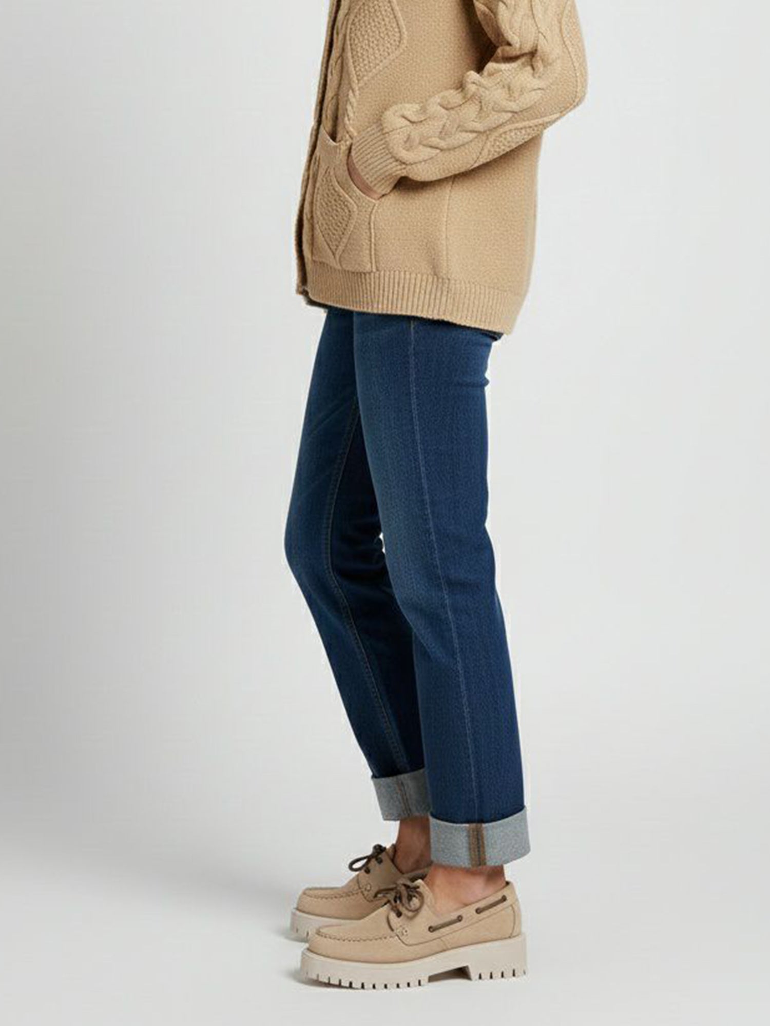 Track Sole Vegan Suede Loafers