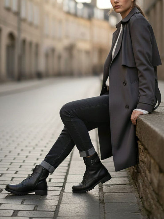 Vegan Women's Buckled Work Boots | Will's Vegan Store