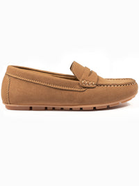 Vegan Suede Penny Loafers
