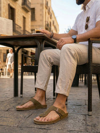 Toe Peg Footbed Sandals