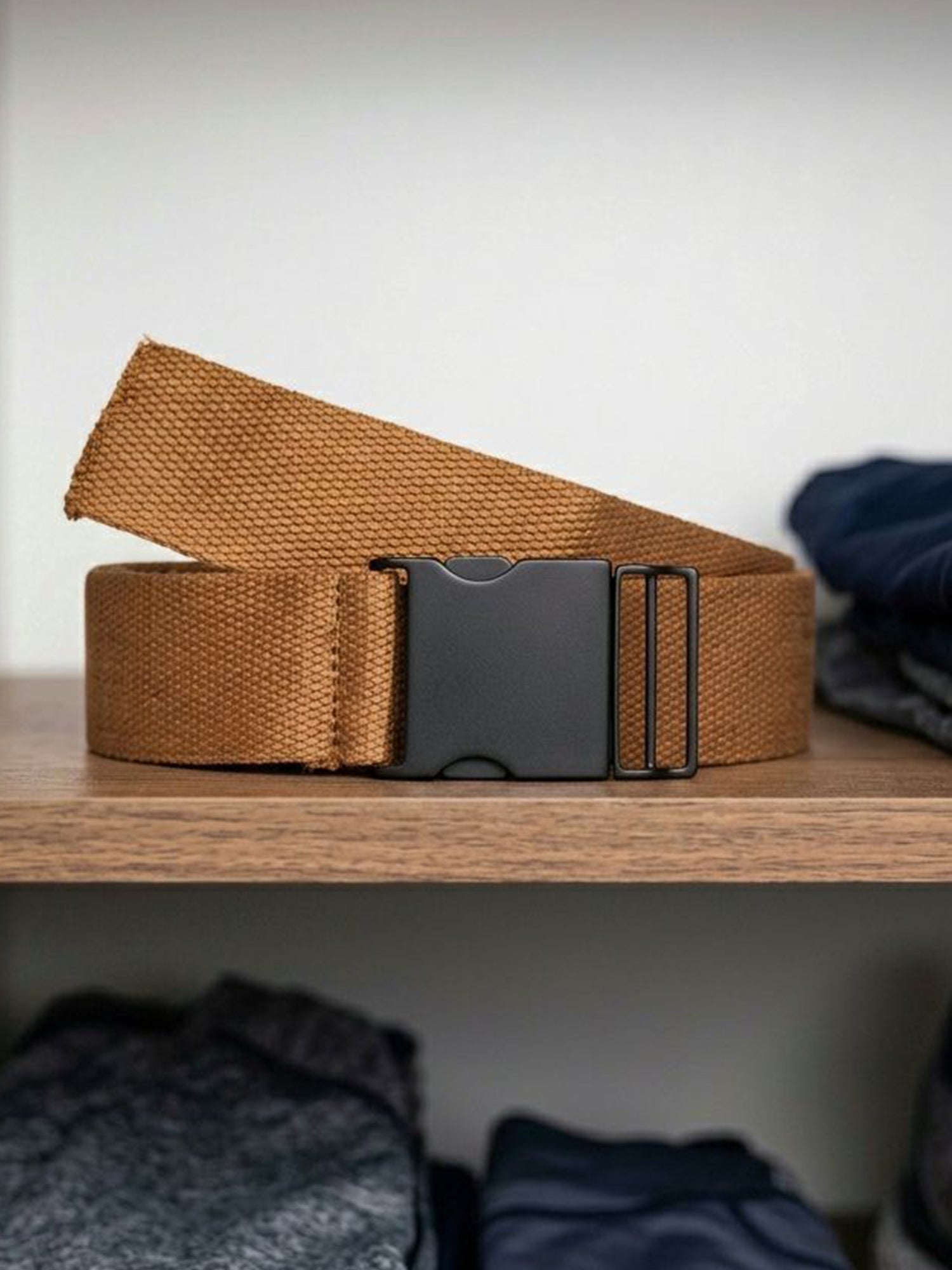 4cm Tencel & Metal Clip Belt