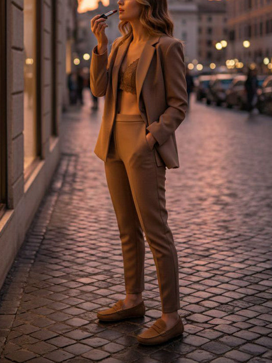 Vegan Suede Loafers