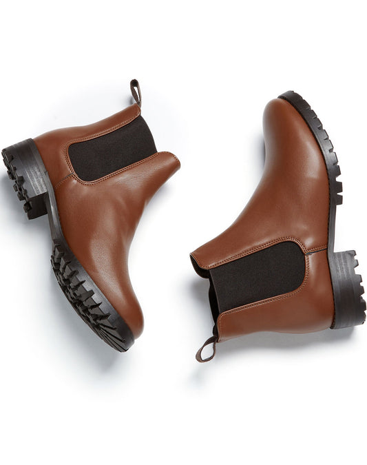 Vegan Women's Luxe Deep Tread Chelsea Boots | Will's Vegan Store