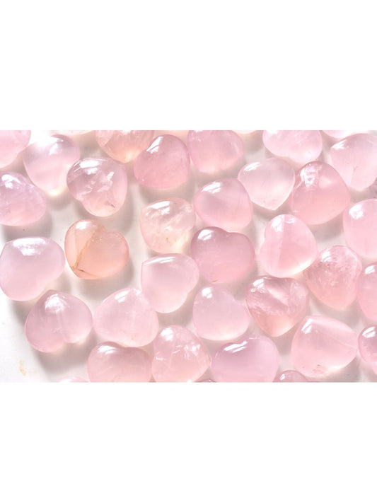 Open Heart Apothecary Rose Quartz Heart Crystals Pink Madagascar Mineral