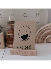 The Little Coach House Emotion Flashcards Stand