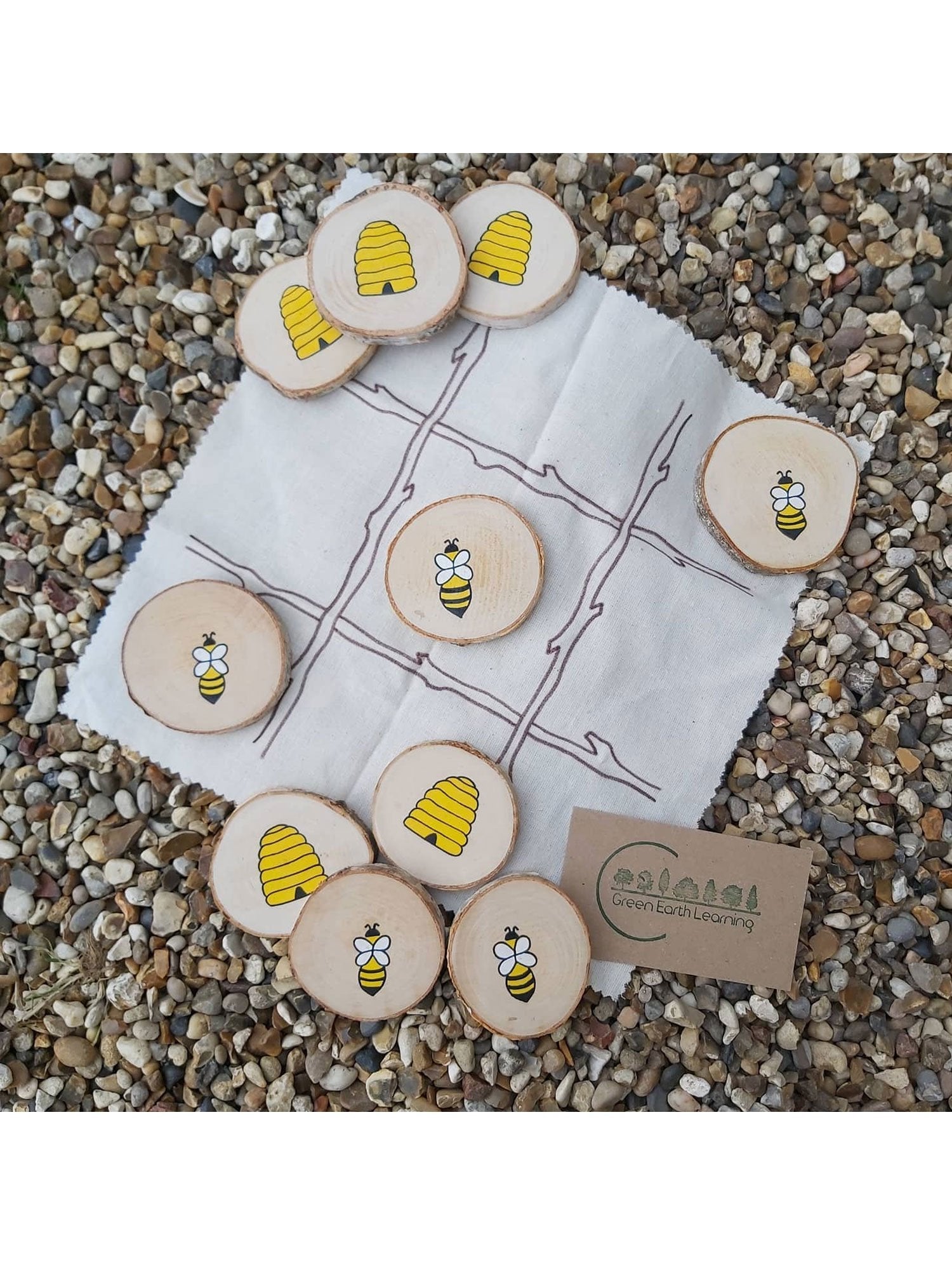 Green Earth Learning Bees and Hives Tic Tac Toe