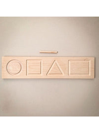 The Little Coach House Shape Board Montessori Learning Resource