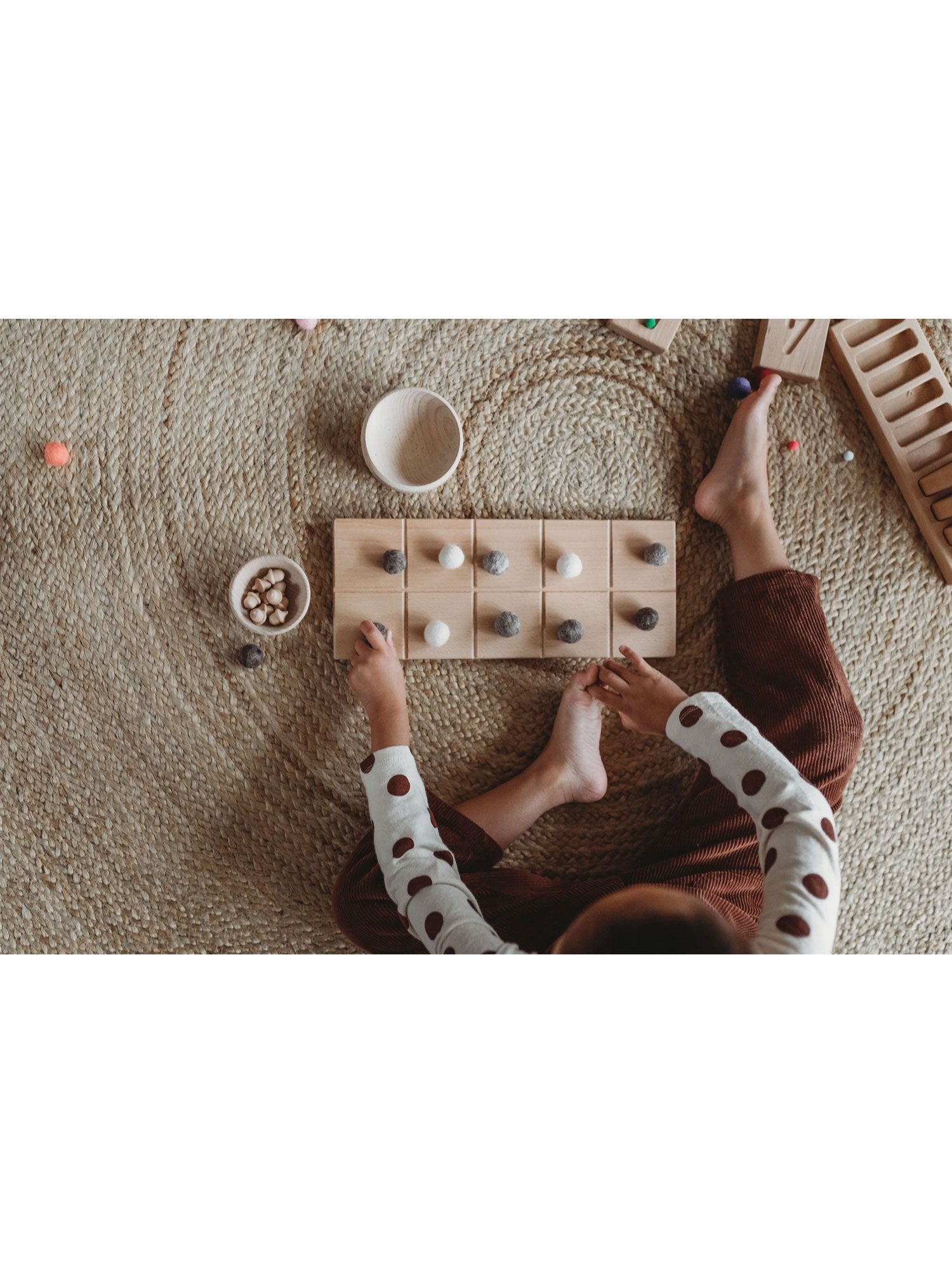 The Little Coach House Tens Frame Montessori Learning Resource