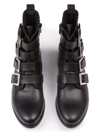 Vegan Women's 4 Strap Biker Boots | Will's Vegan Store