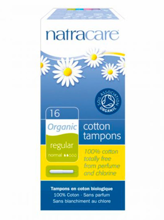 Natracare Organic Tampons (applicator) Regular 16 Pack | Will's Vegan Store
