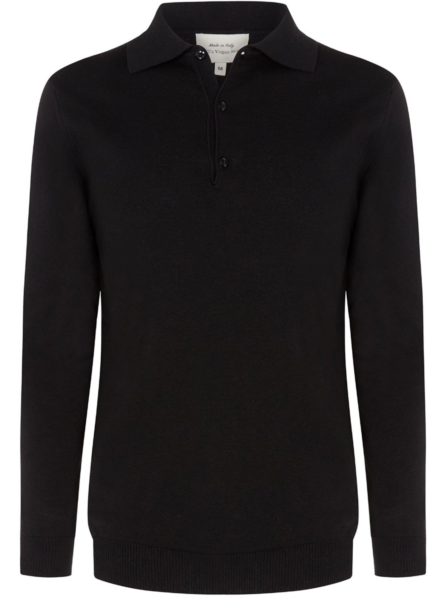 Vegan Men's Recycled Long Sleeve Polo | Will's Vegan Store