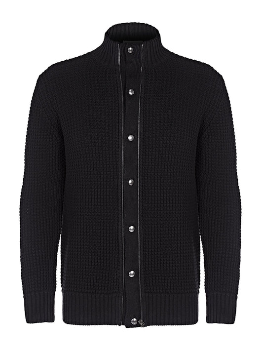 Recycled Waffle Cardigan