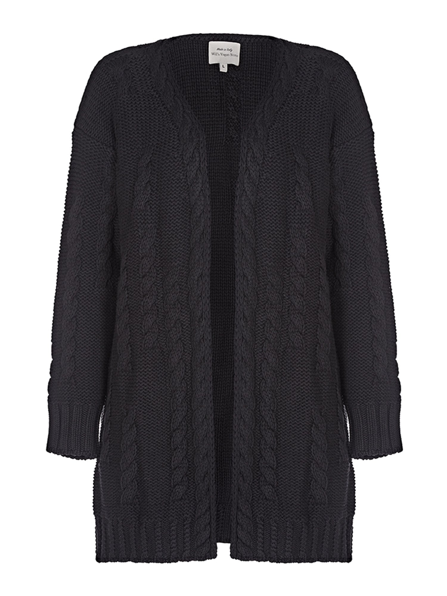 Vegan Women's Recycled Chunky Knit Cardigan | Will's Vegan Store