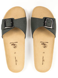 Vegan Women's Single Strap Footbed Sandals | Will's Vegan Store