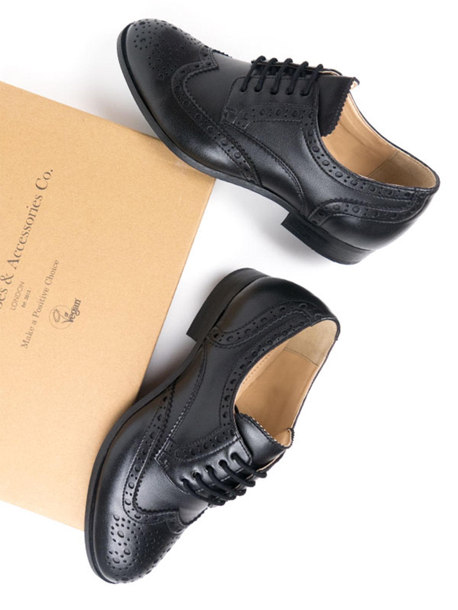 Vegan Men's City Wingtip Brogue Oxfords | Will's Vegan Store